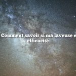 Question : Comment savoir si ma laveuse est à haute efficacité